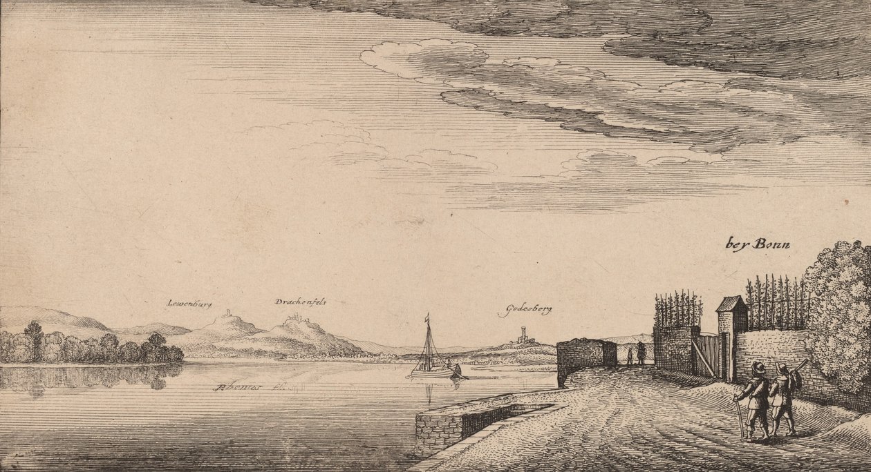 Vista de Lewenberg. de Wenceslaus Hollar