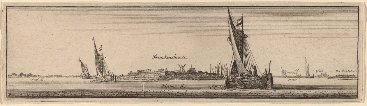 Vista de Shenckenschantz de Wenceslaus Hollar
