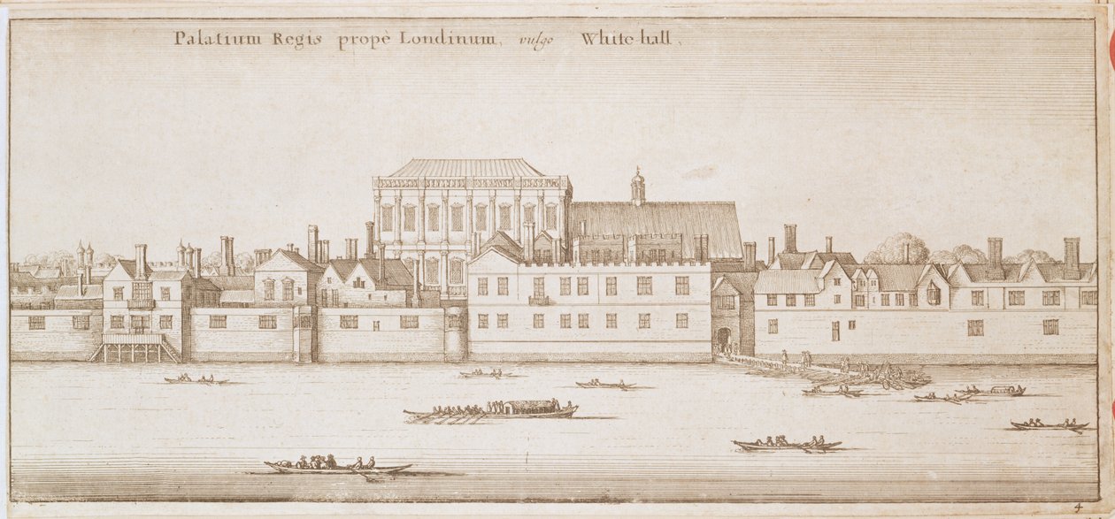 Vista de Whitehall, 1645 de Wenceslaus Hollar