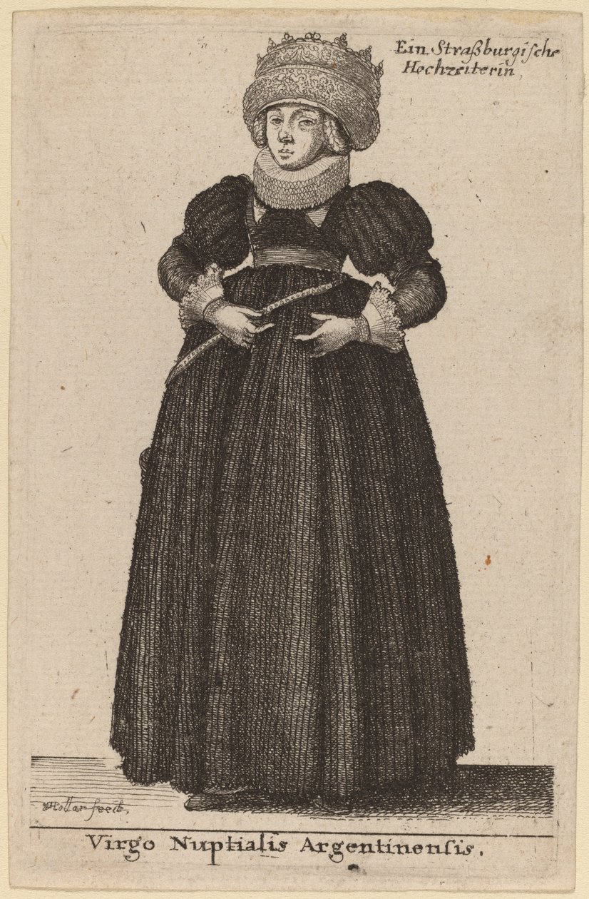Casamento da Virgem Argentina de Wenceslaus Hollar