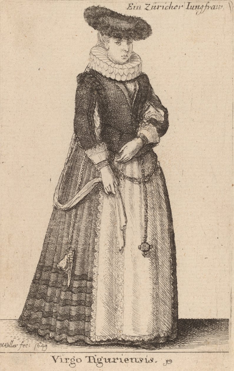 Virgem de Tigúria, 1649 de Wenceslaus Hollar