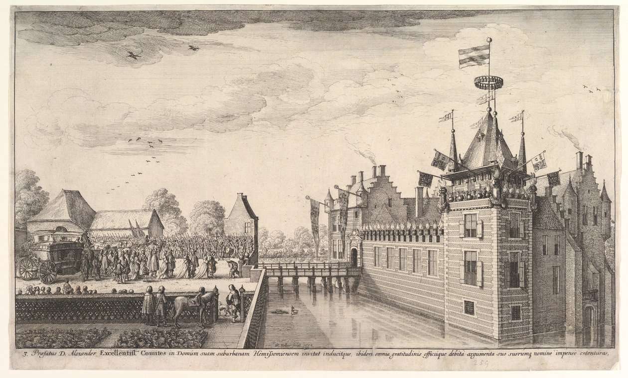 Visita a A. Roelants, 1650. de Wenceslaus Hollar