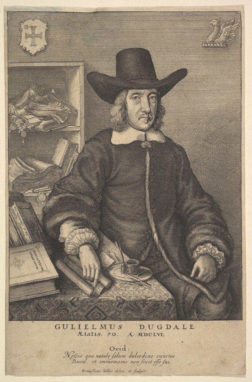 William Dugdale, 1625-77. de Wenceslaus Hollar