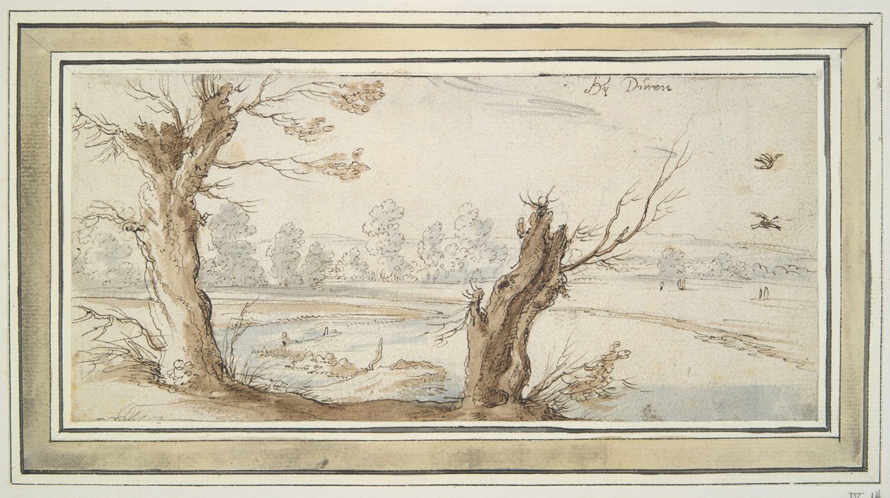 Salgueiros no rio Rur de Wenceslaus Hollar