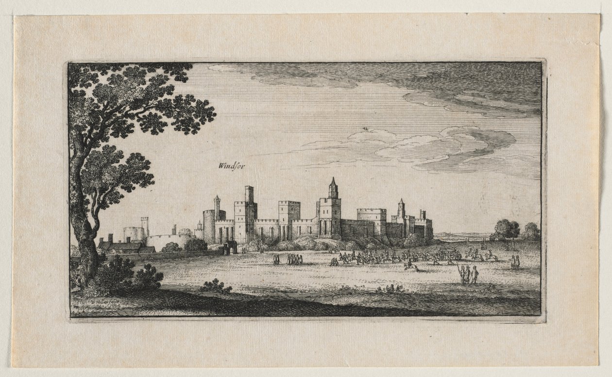 Castelo de Windsor do sudeste de Wenceslaus Hollar