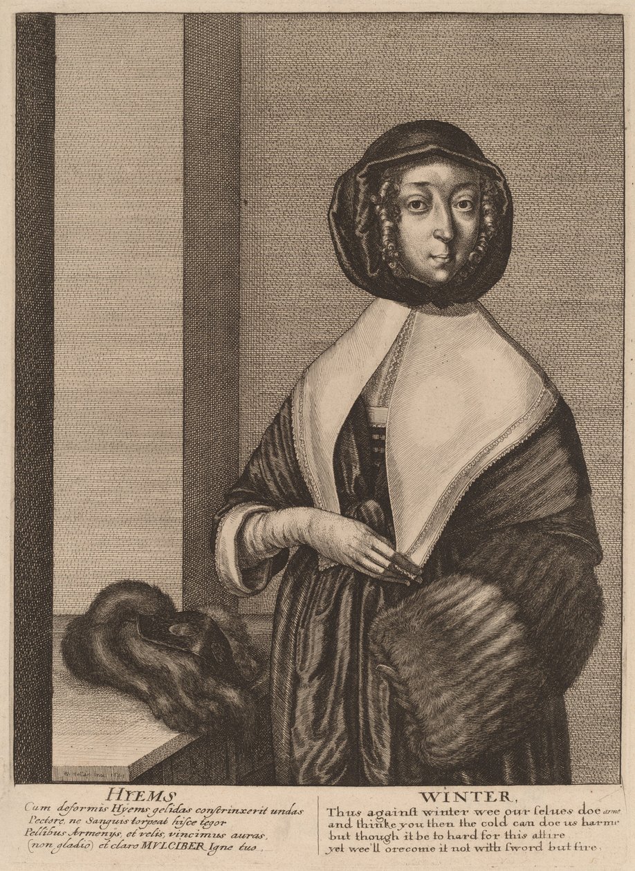 Inverno, 1641. de Wenceslaus Hollar