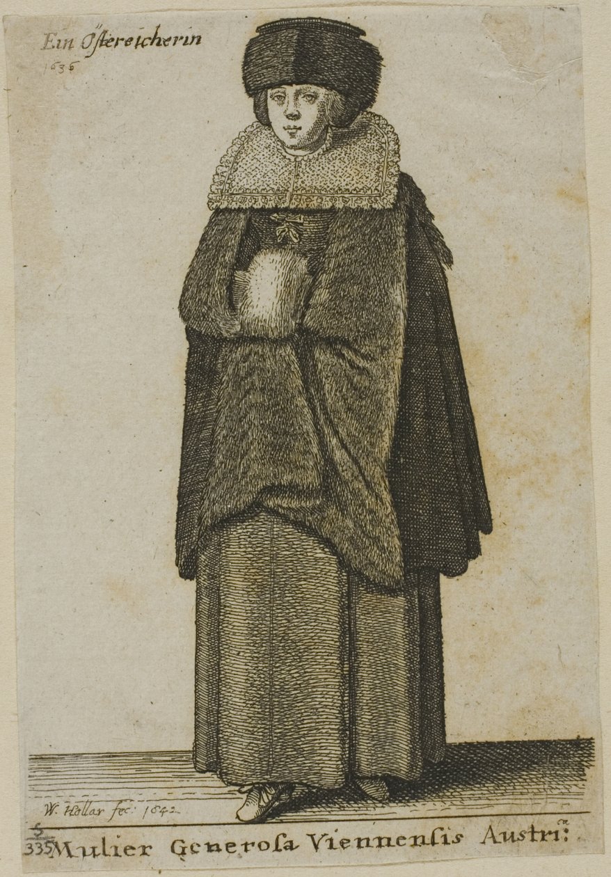 Mulher de Viena de Wenceslaus Hollar