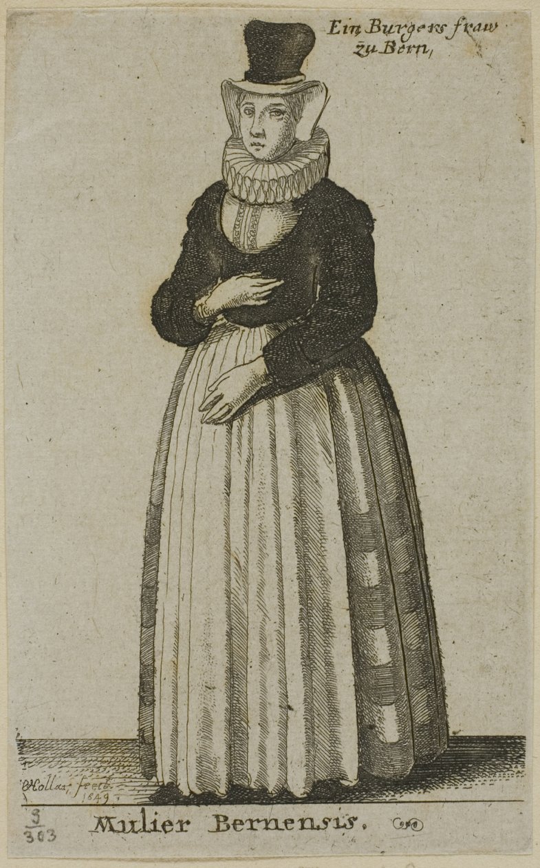 Mulher de Berna de Wenceslaus Hollar