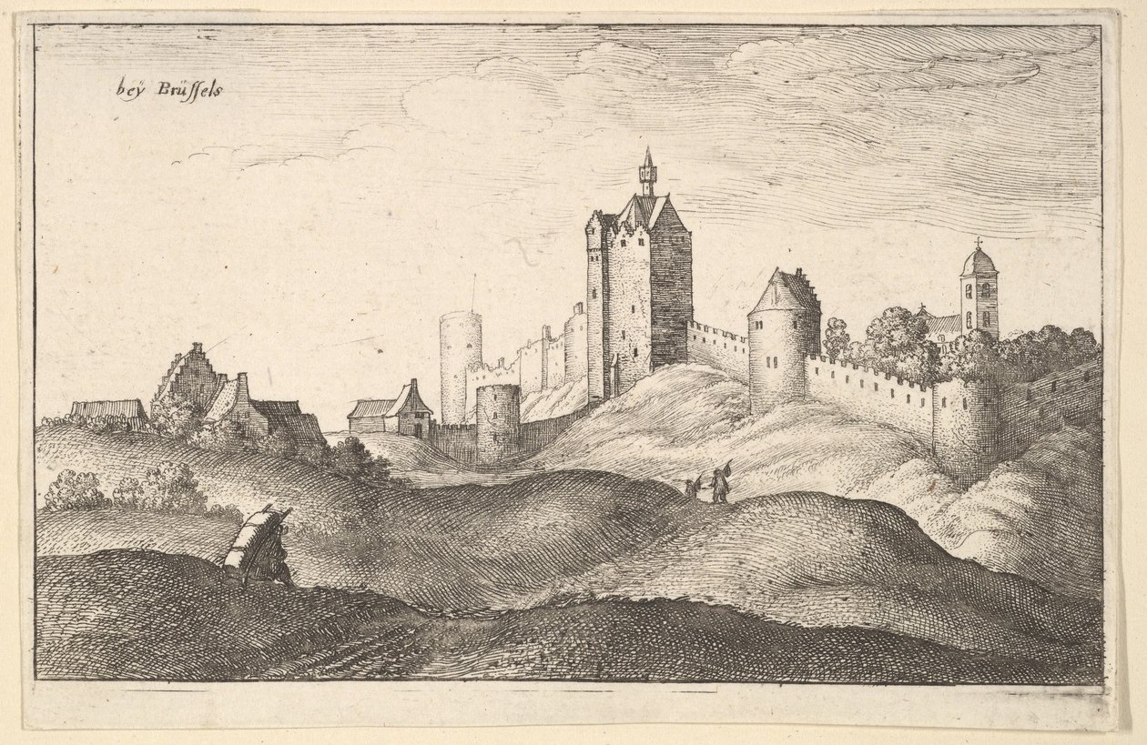até Bruxelas Bruxelas, ca.1643. de Wenceslaus Hollar