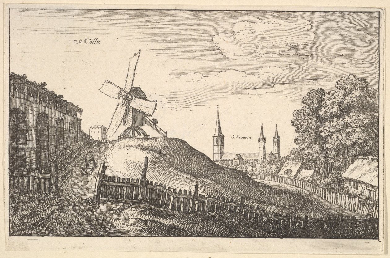 zü Cölln Cologne, 1643. de Wenceslaus Hollar