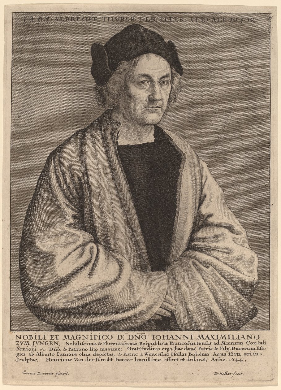 Pai de Albrecht Durer de Wenceslaus Hollar after Albrecht Dürer