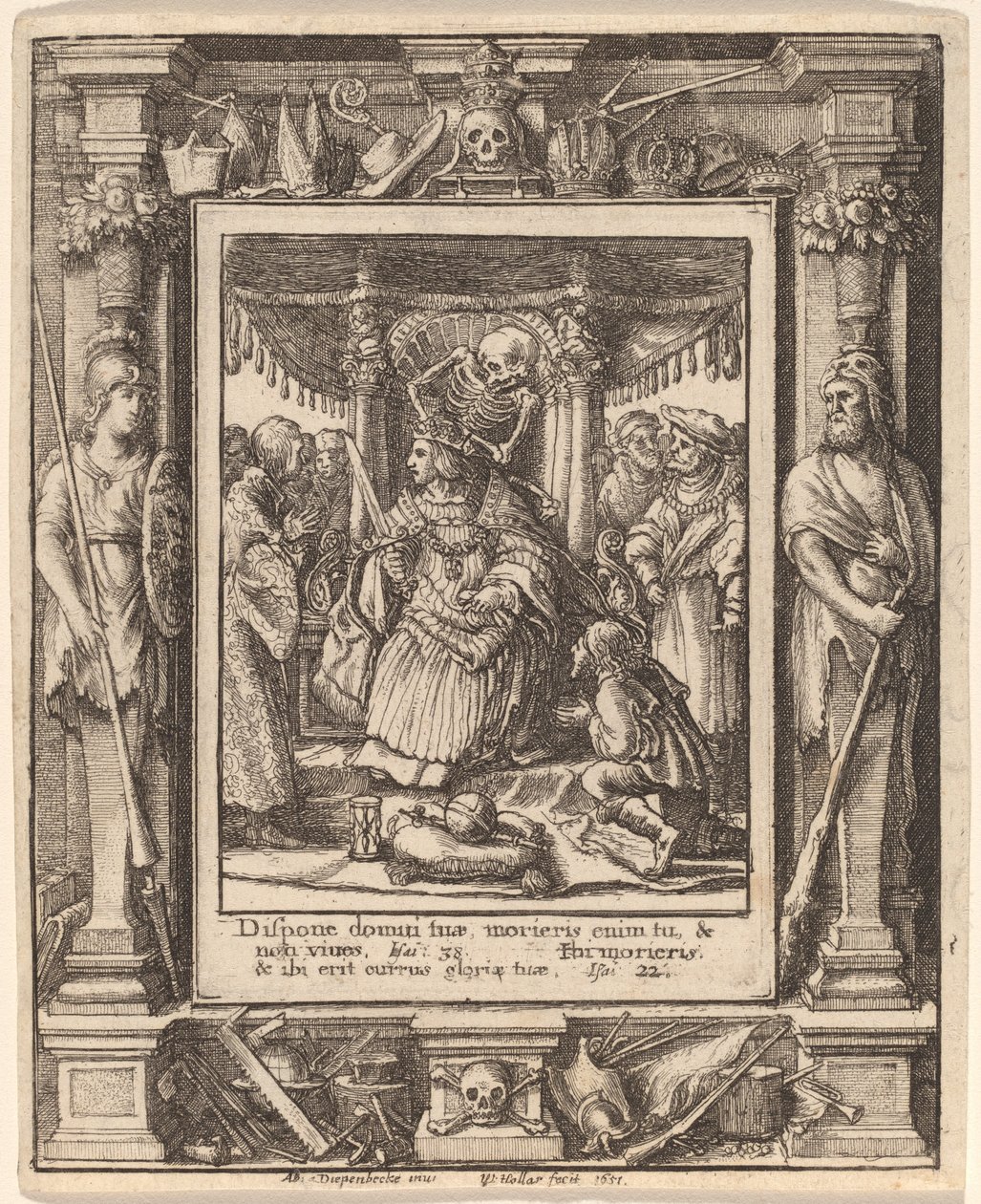 Imperador de Wenceslaus Hollar after Hans Holbein the Younger after Abraham van Diepenbeeck