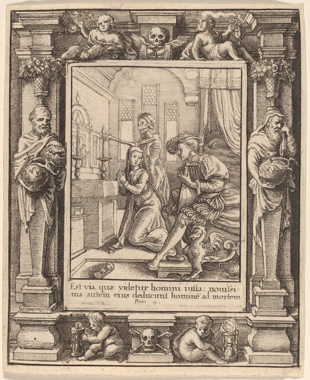 Freira de Wenceslaus Hollar after Hans Holbein the Younger after Abraham van Diepenbeeck