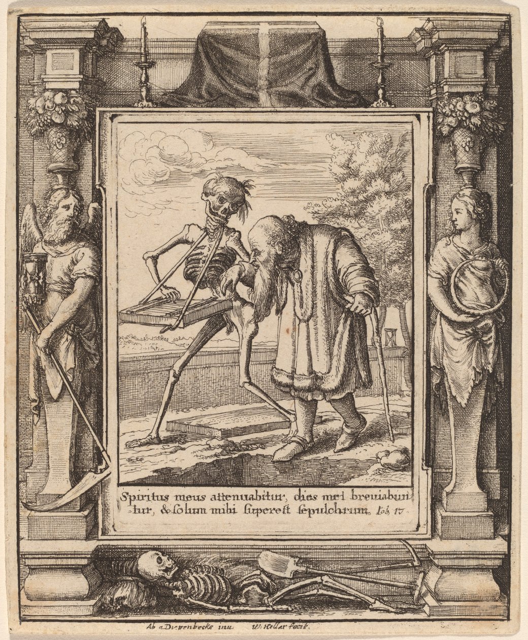 Velhote de Wenceslaus Hollar after Hans Holbein the Younger after Abraham van Diepenbeeck