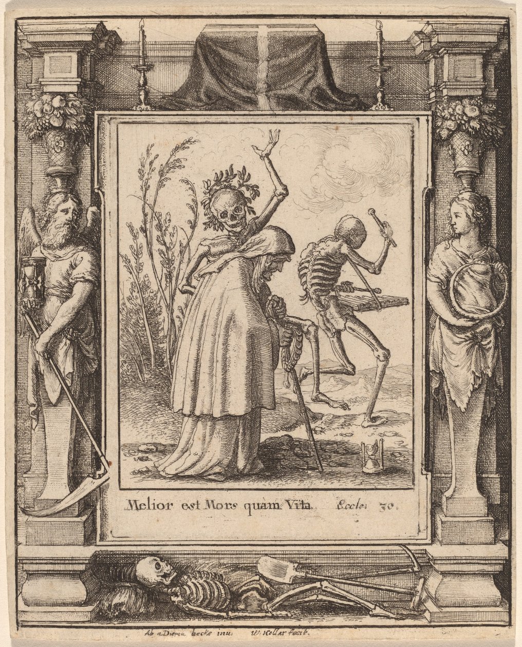 Velha de Wenceslaus Hollar after Hans Holbein the Younger after Abraham van Diepenbeeck