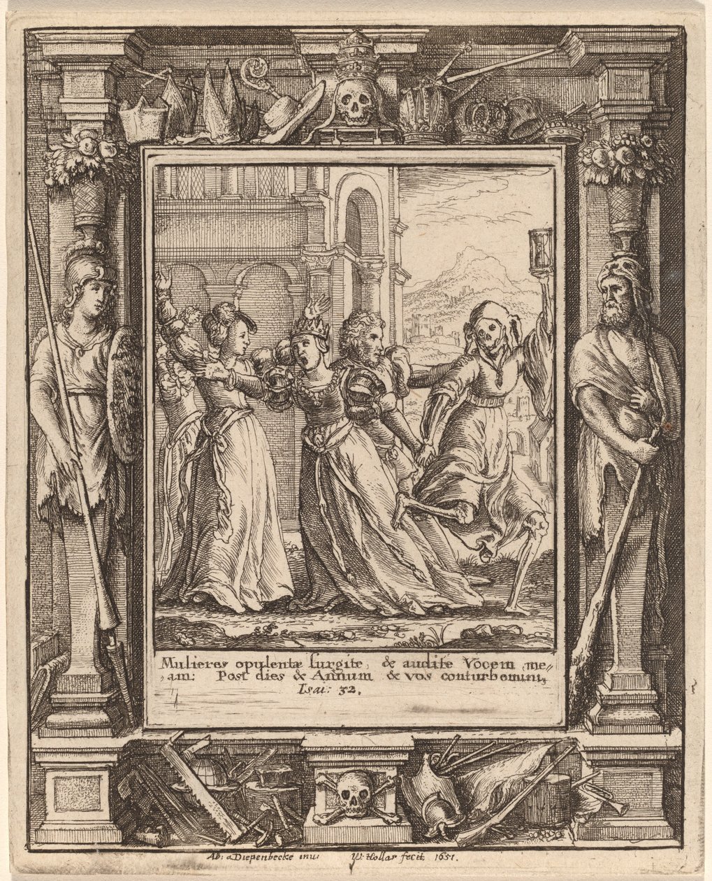 Rainha de Wenceslaus Hollar after Hans Holbein the Younger after Abraham van Diepenbeeck