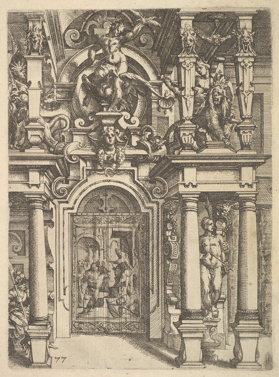Prato ornamental da Architettura, 1598. de Wendel Dietterlin the Elder