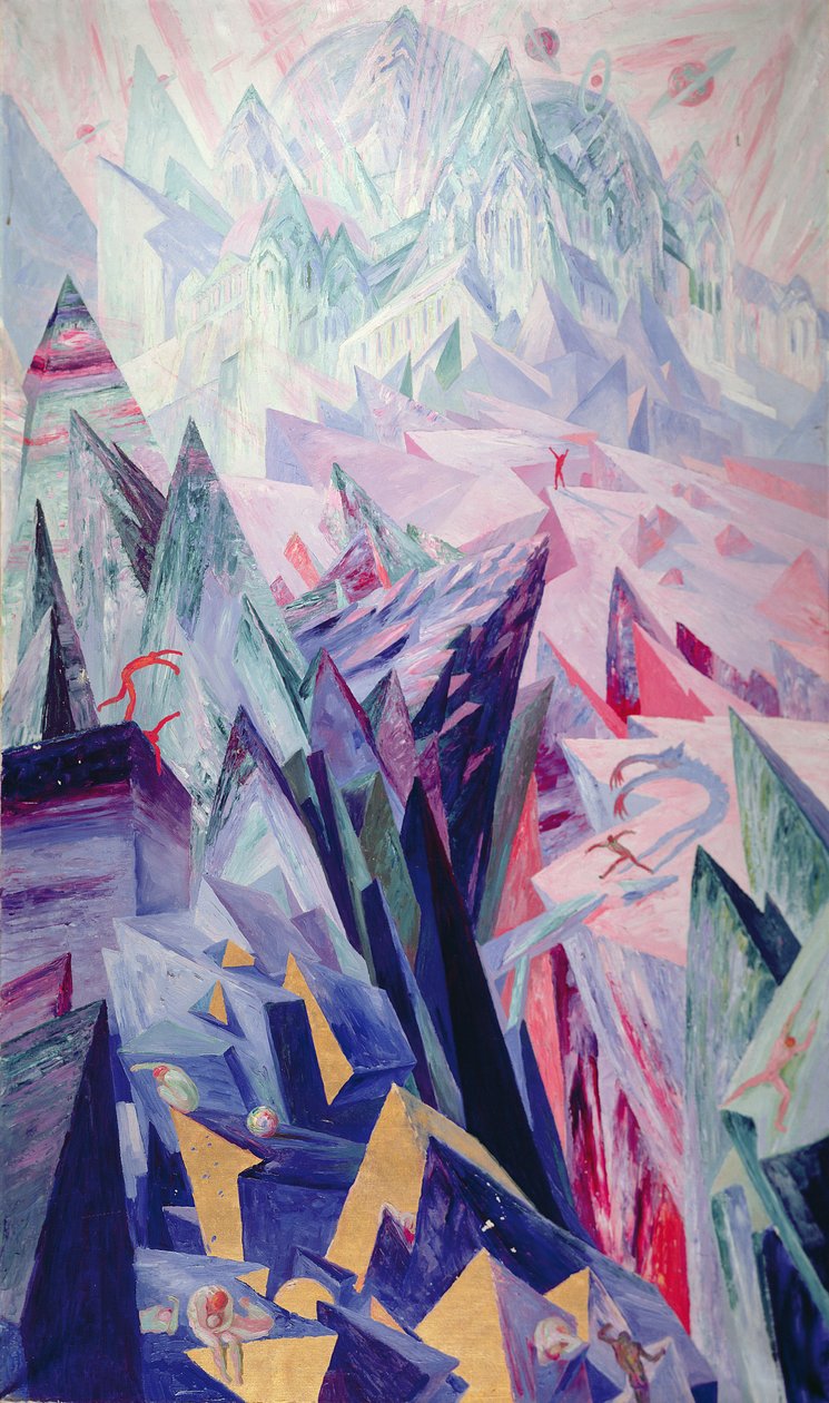 Caminho do gênio, 1918 de Wenzel Hablik