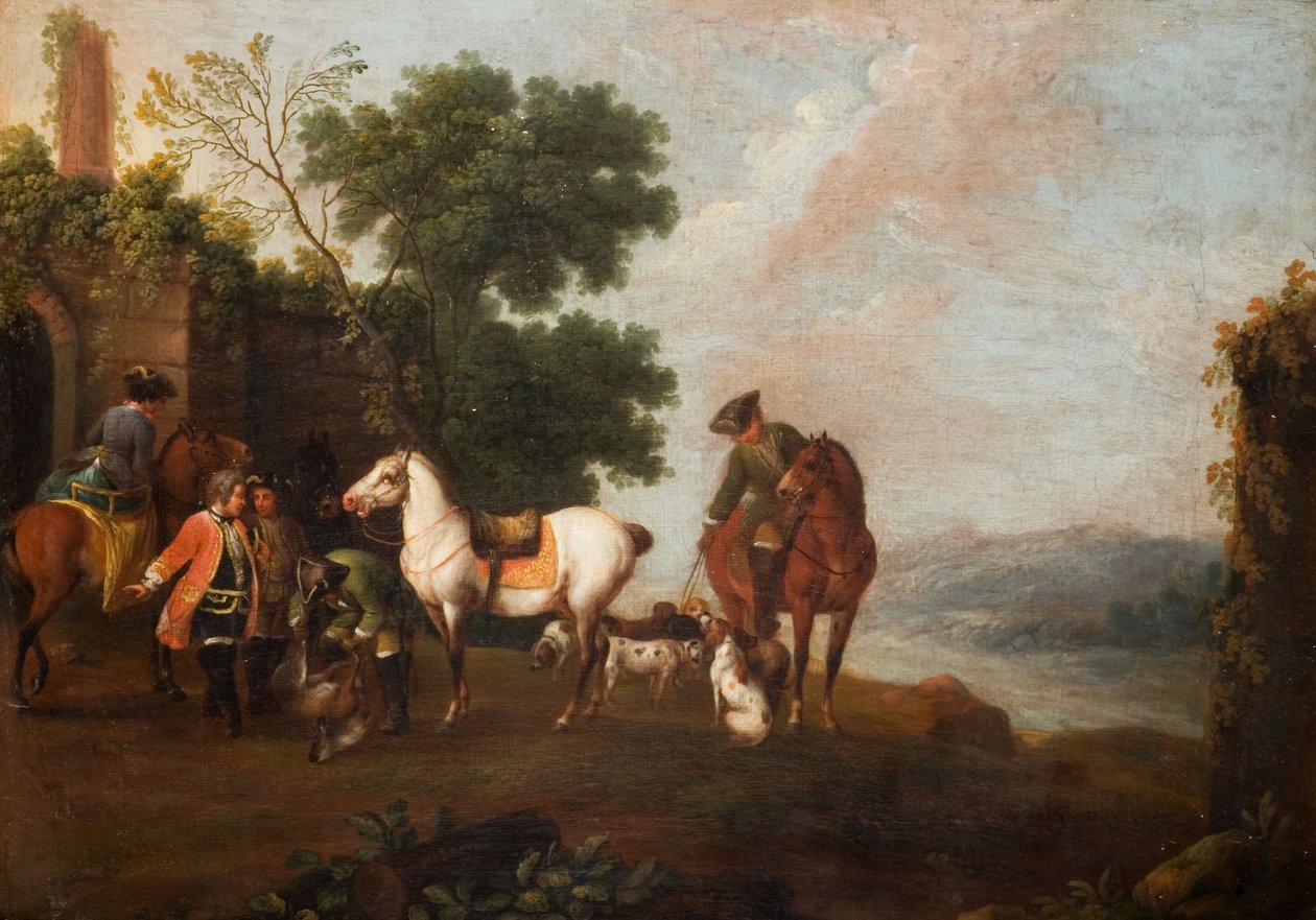 A caça ao veado, 1760. de Wenzel Ignaz Prasch