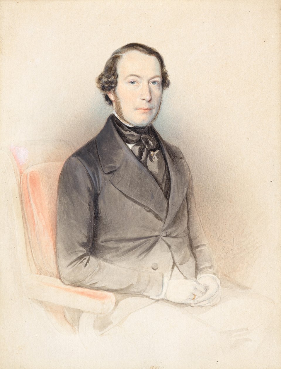 Retrato de um cavalheiro de Wenzel Schránil