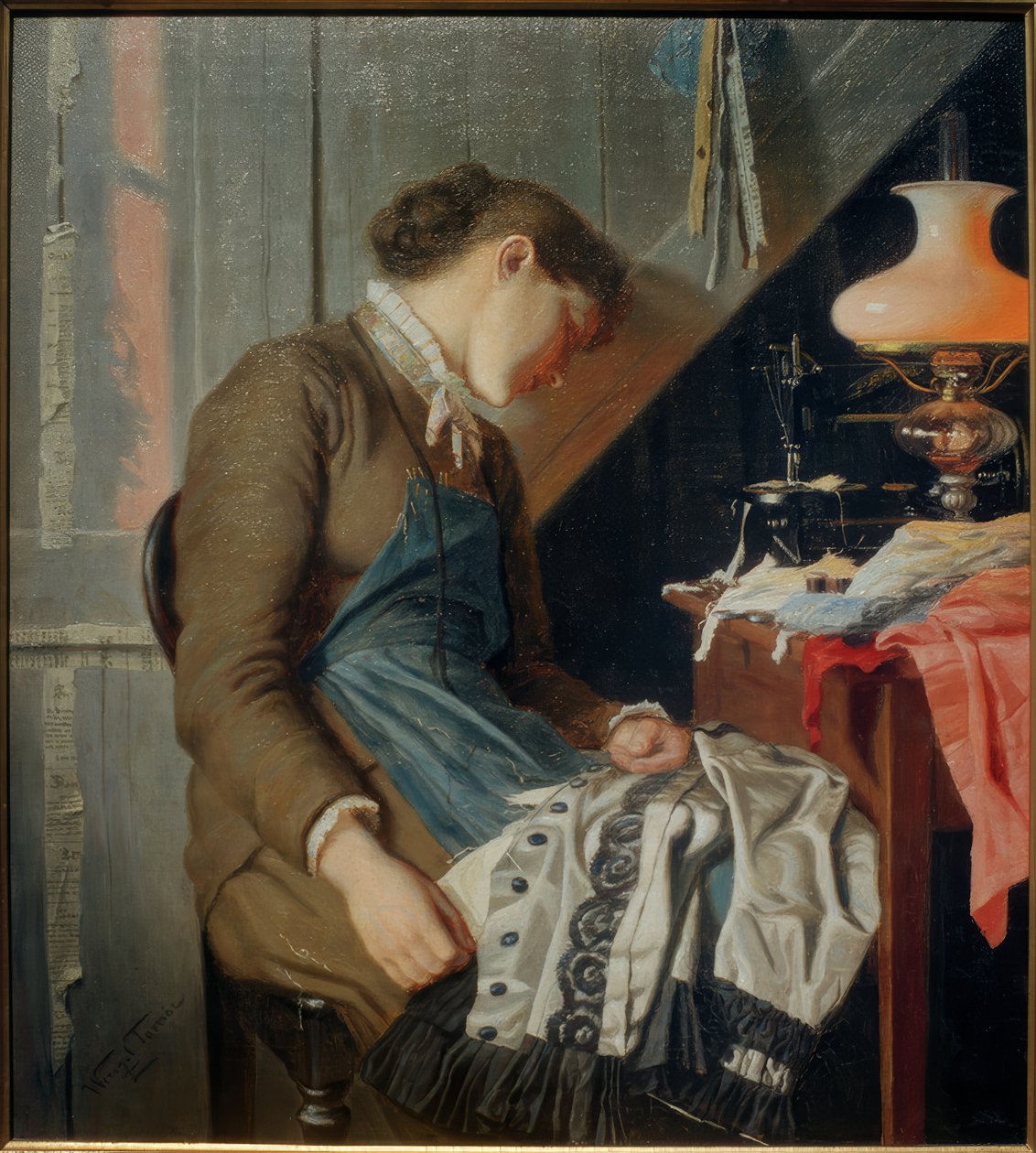 Costureira. manhã de Pentecostes de Wenzel Tornoee