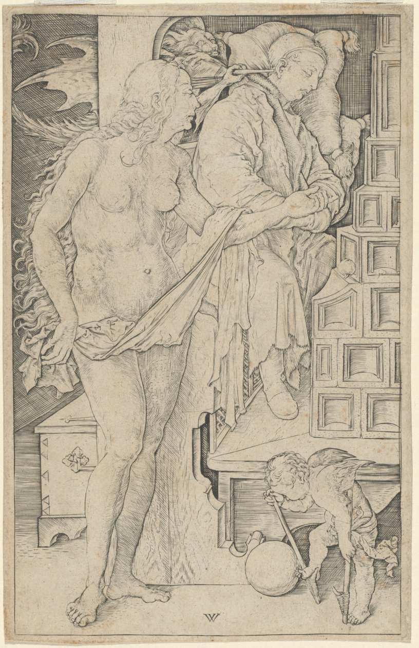 O sonho do médico de Wenzel von Olmutz, after Albrecht Dürer