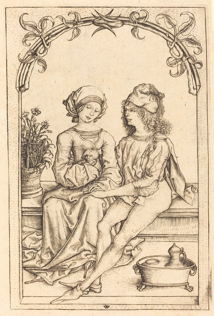 Os Amantes de Wenzel von Olmutz after Master of the Housebook