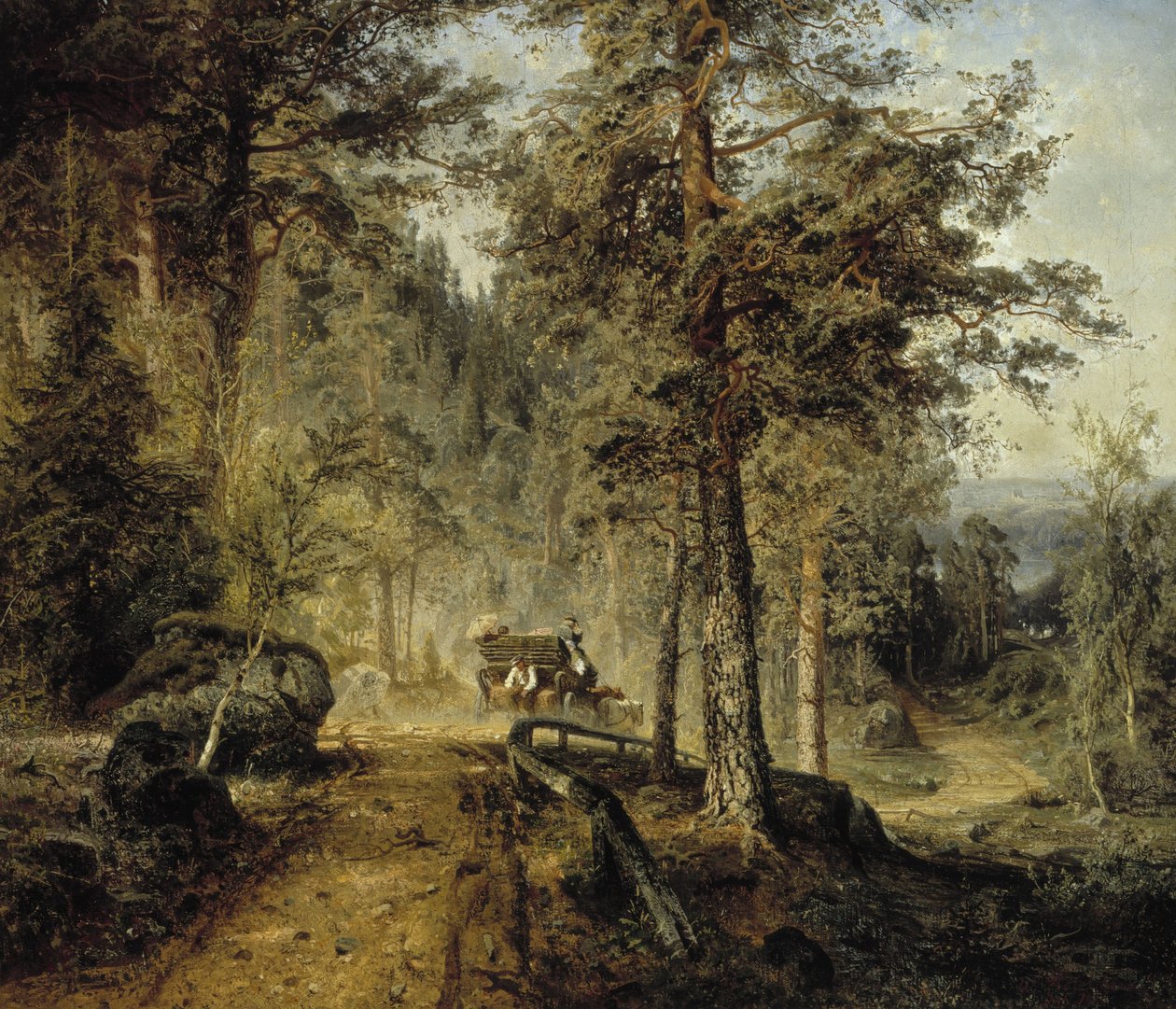 Road in Häme (um dia quente de verão) de Werner Holmberg