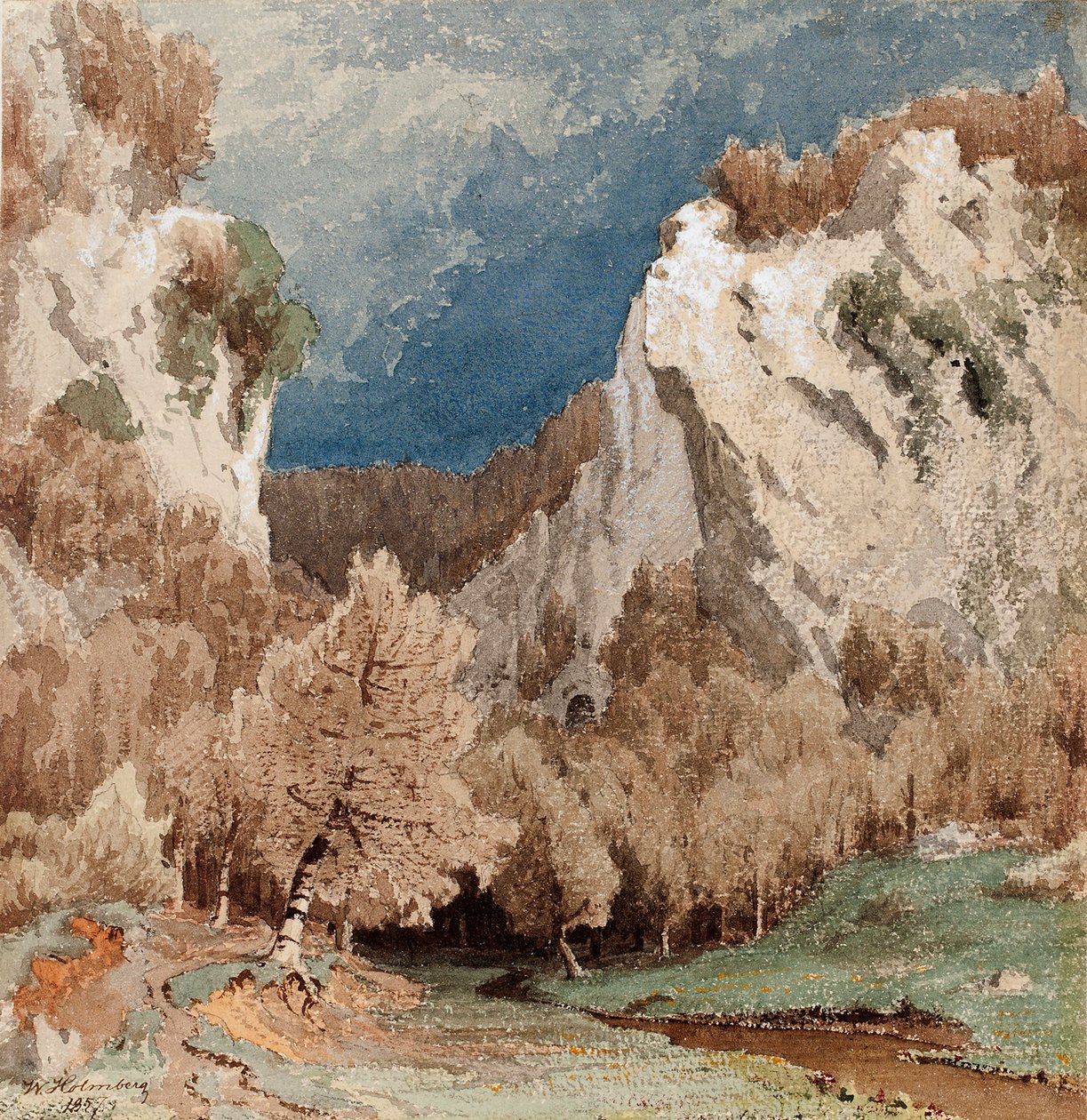 Paisagem de outono perto de Düsseldorf de Werner Holmberg