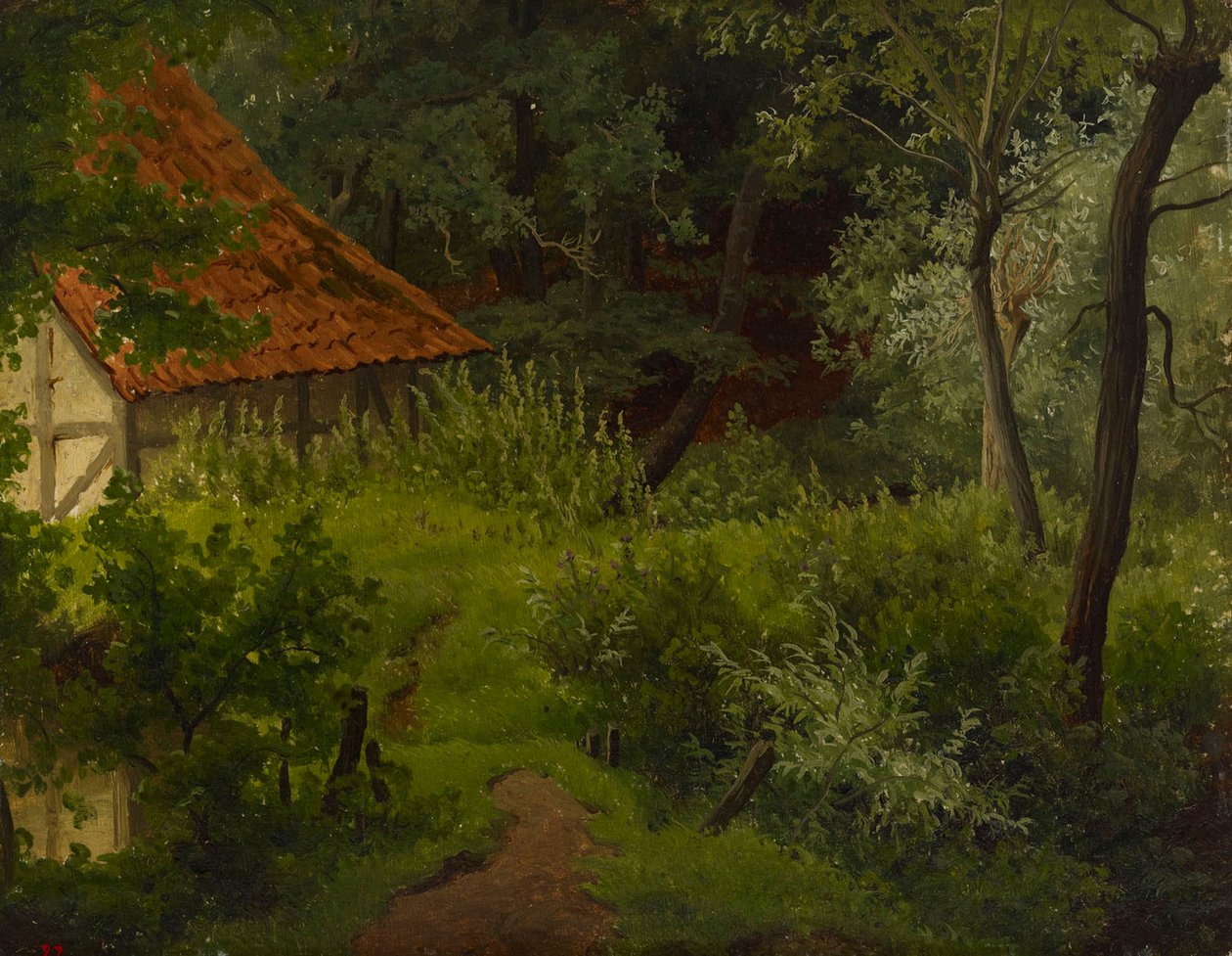 Casa de campo na floresta, estudo de Werner Holmberg