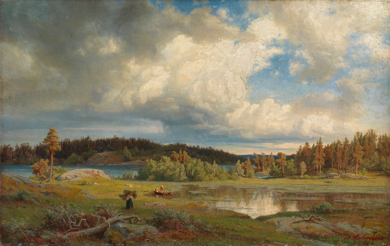 Paisagem de Kuru à luz da manhã de Werner Holmberg