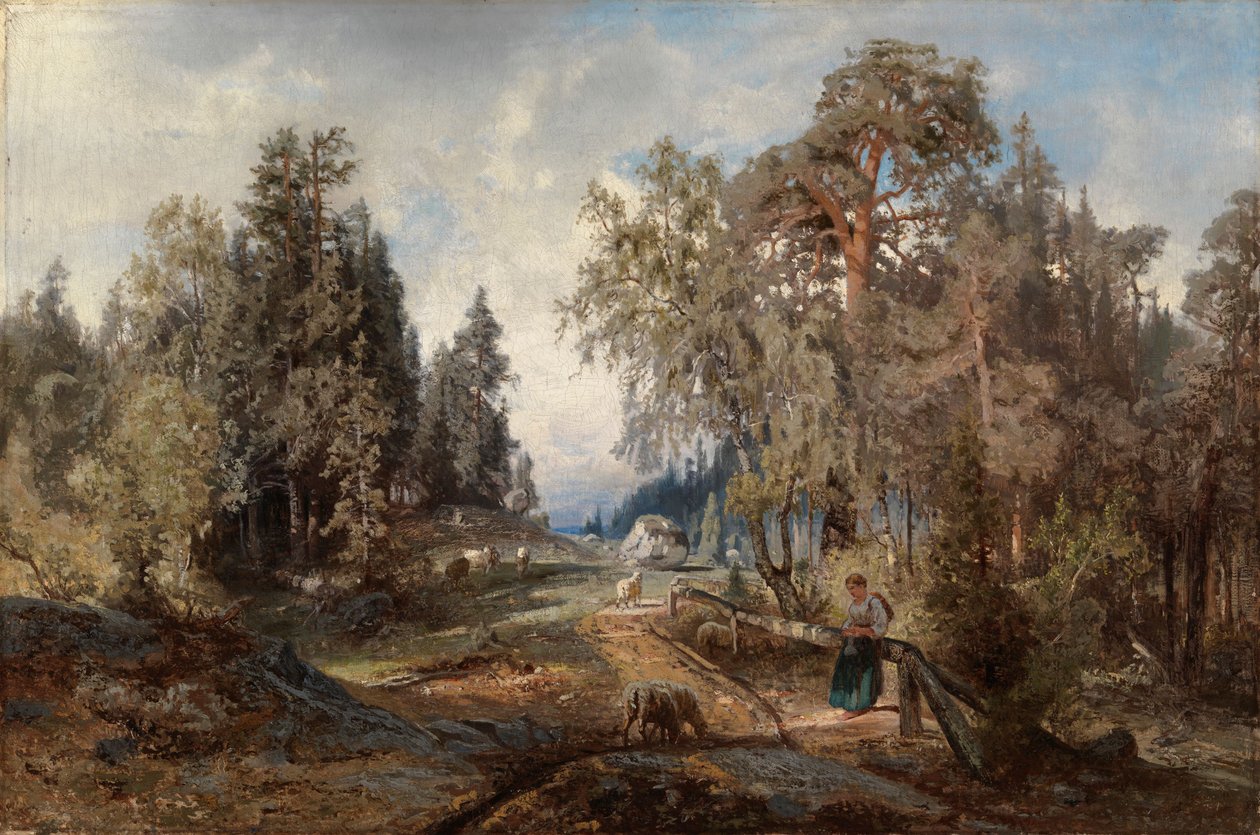 Paisagem com ovelhas de Werner Holmberg