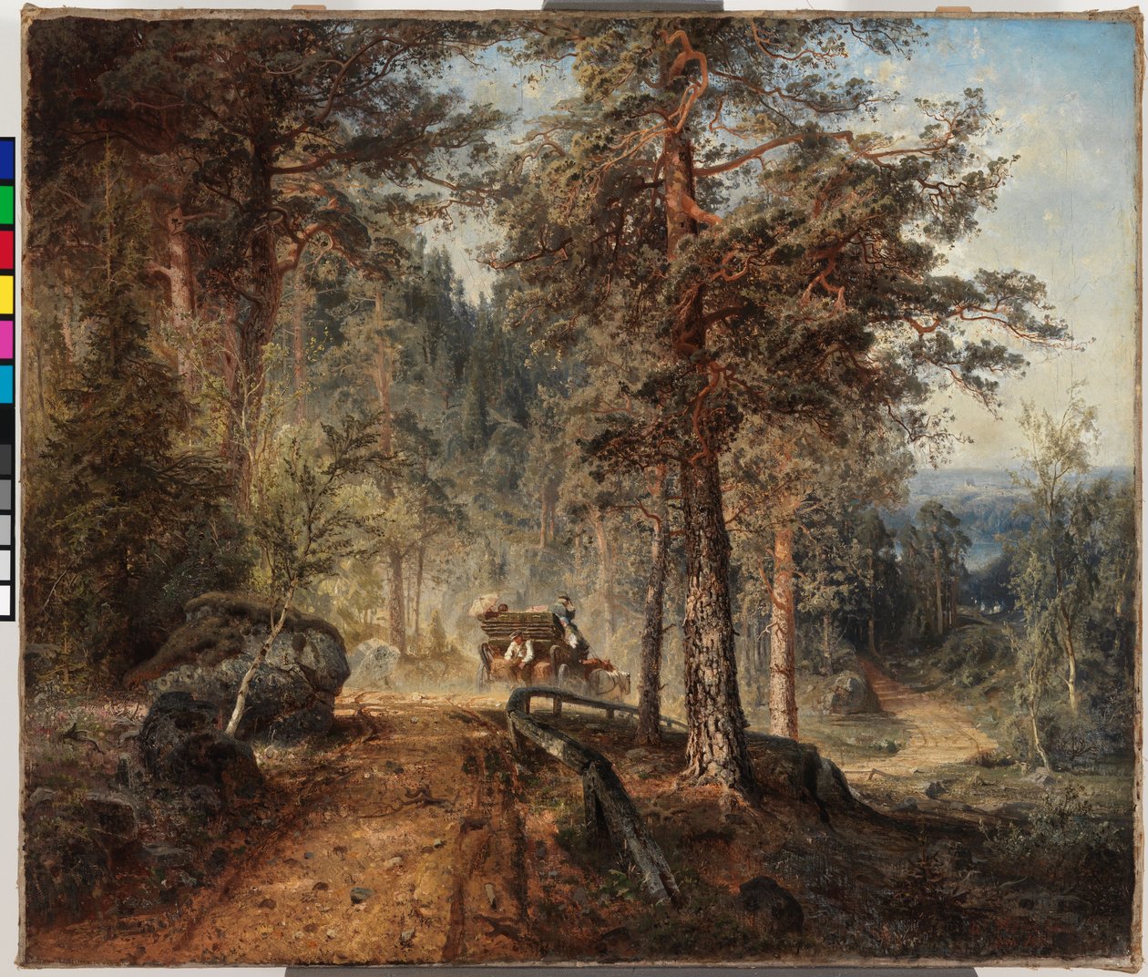 Estrada em Häme (Um quente dia de verão) de Werner Holmberg