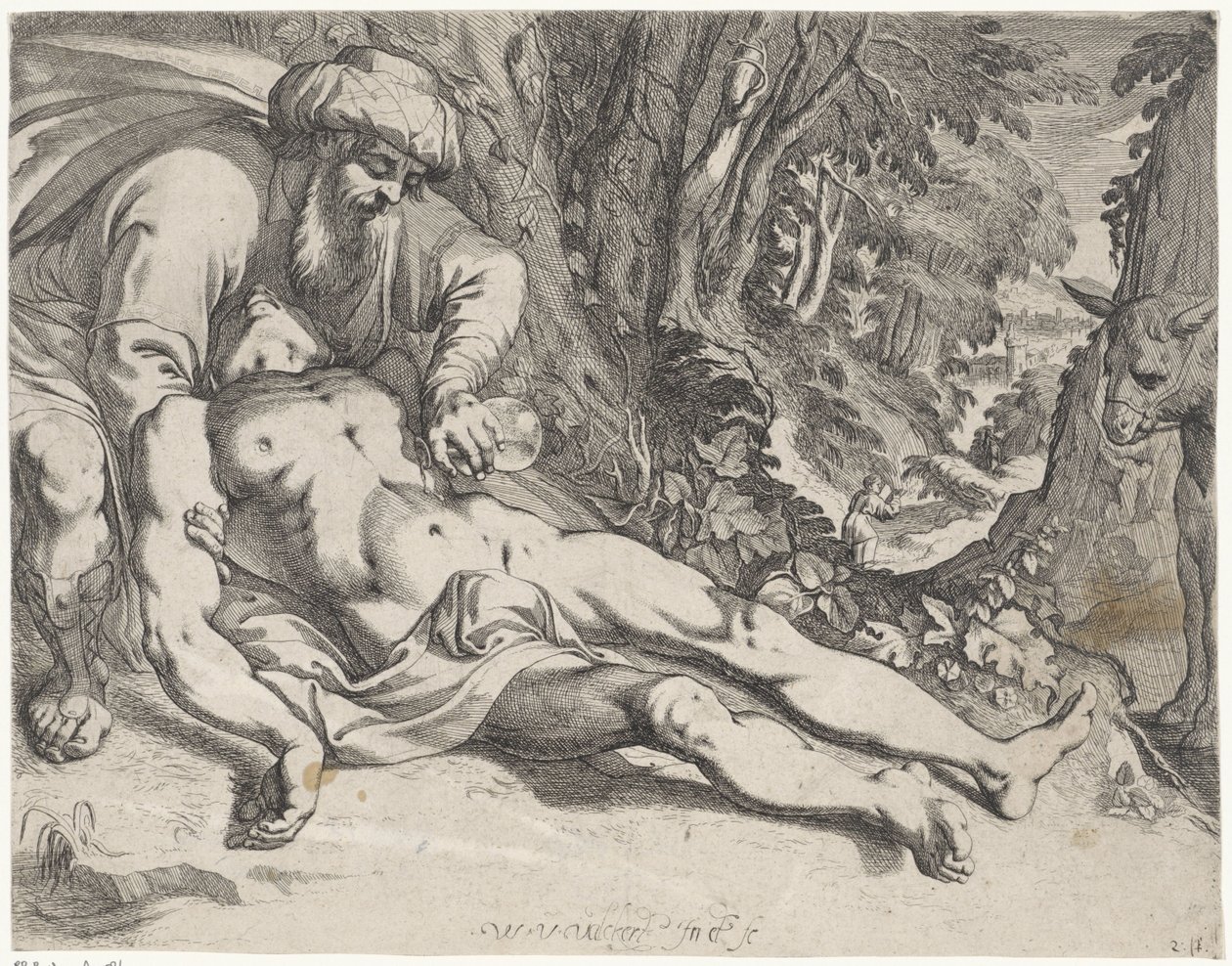 O Bom Samaritano de Werner van den Valckert