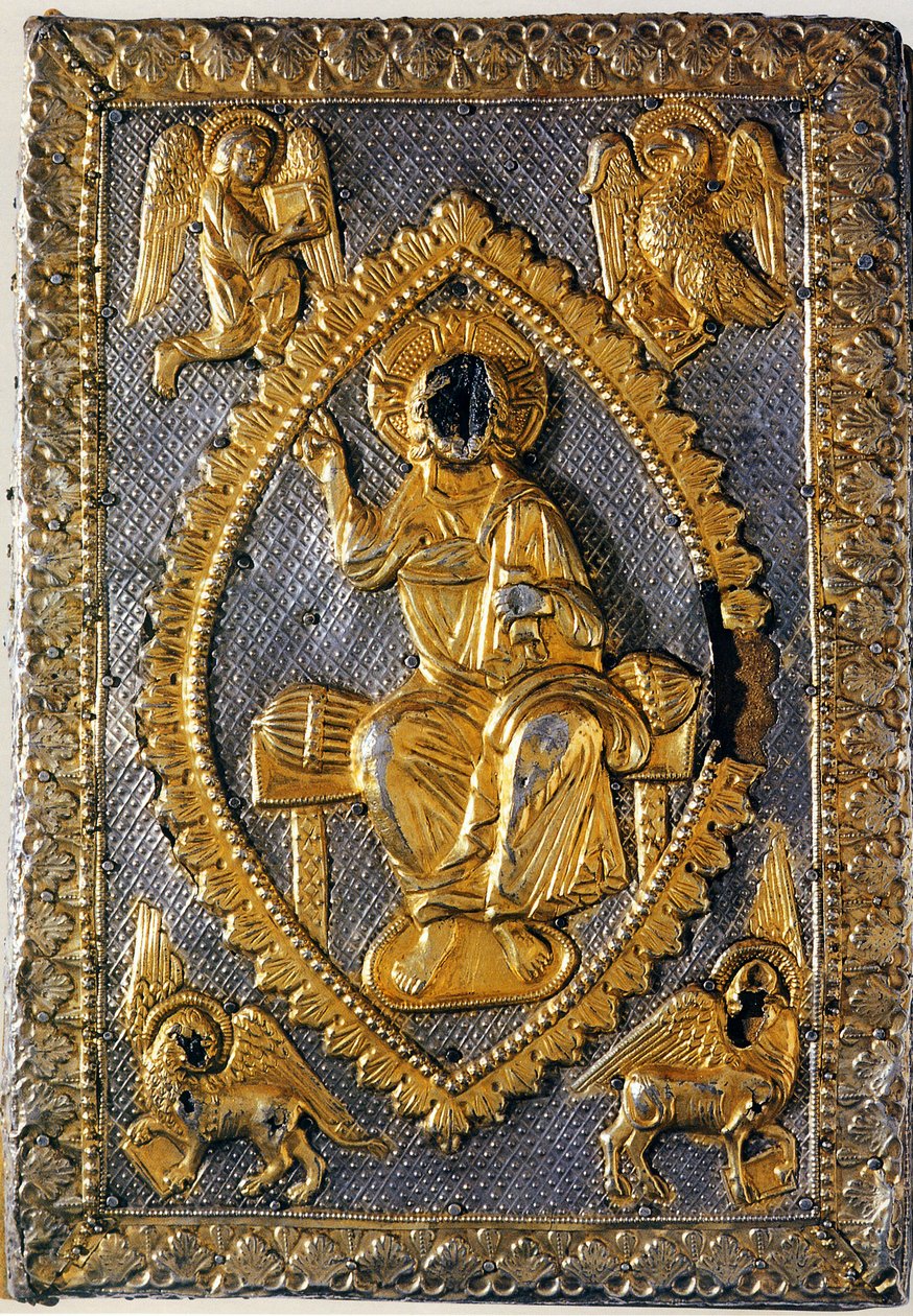 O Livro dos Evangelhos de Matilda de Canossa, século XI de West European Applied Art