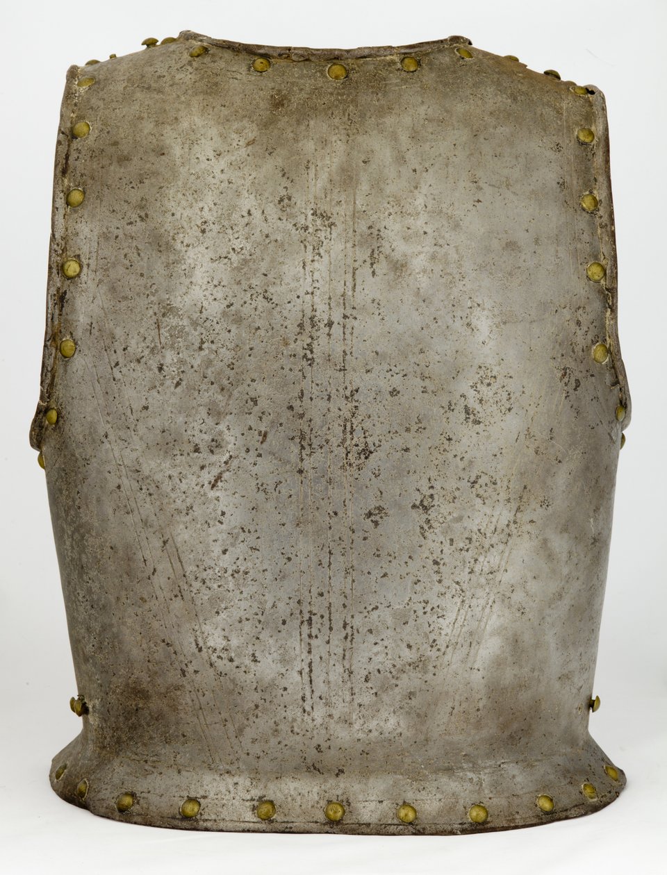 Placa traseira, c.1650-1700 (aço e latão) de Western European School