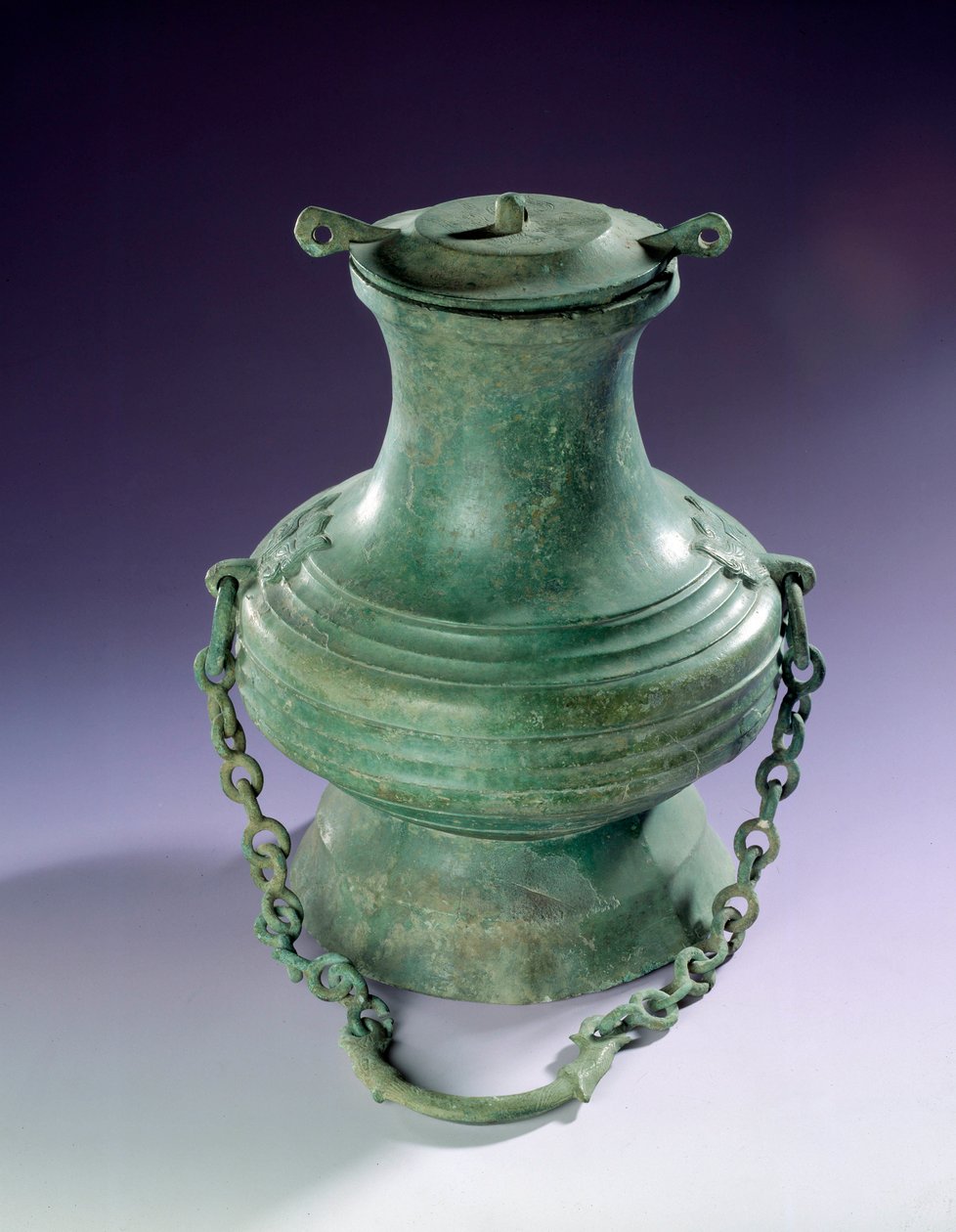 Arte chinesa: Vaso de bronze de Than-Hoa (Than Hoa), período Han antes. Paris, Musee Cernuschi de Western Han Dynasty Chinese School