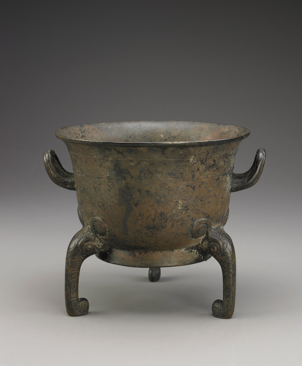 Recipiente alimentar ritual (Yu), c.1000-900 BC (bronze) de Western Zhou Dynasty Chinese School