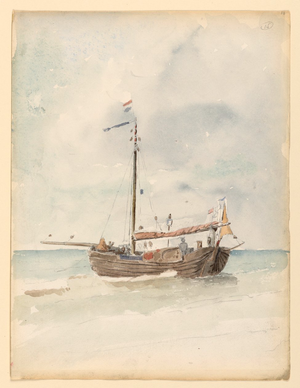 Uma barcaça holandesa, 20 de agosto de 1887 de Whitney Warren Jr.