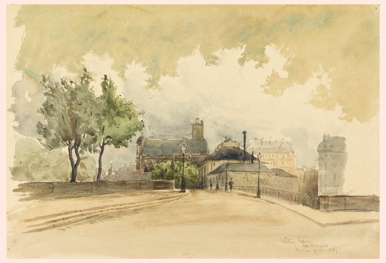 Desenho, The Marque, Paris, 1887 de Whitney Warren Jr.
