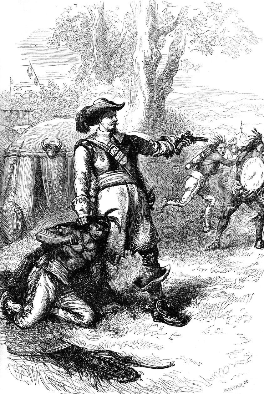 Coronel Atherton e os índios, c1880 de Whymper
