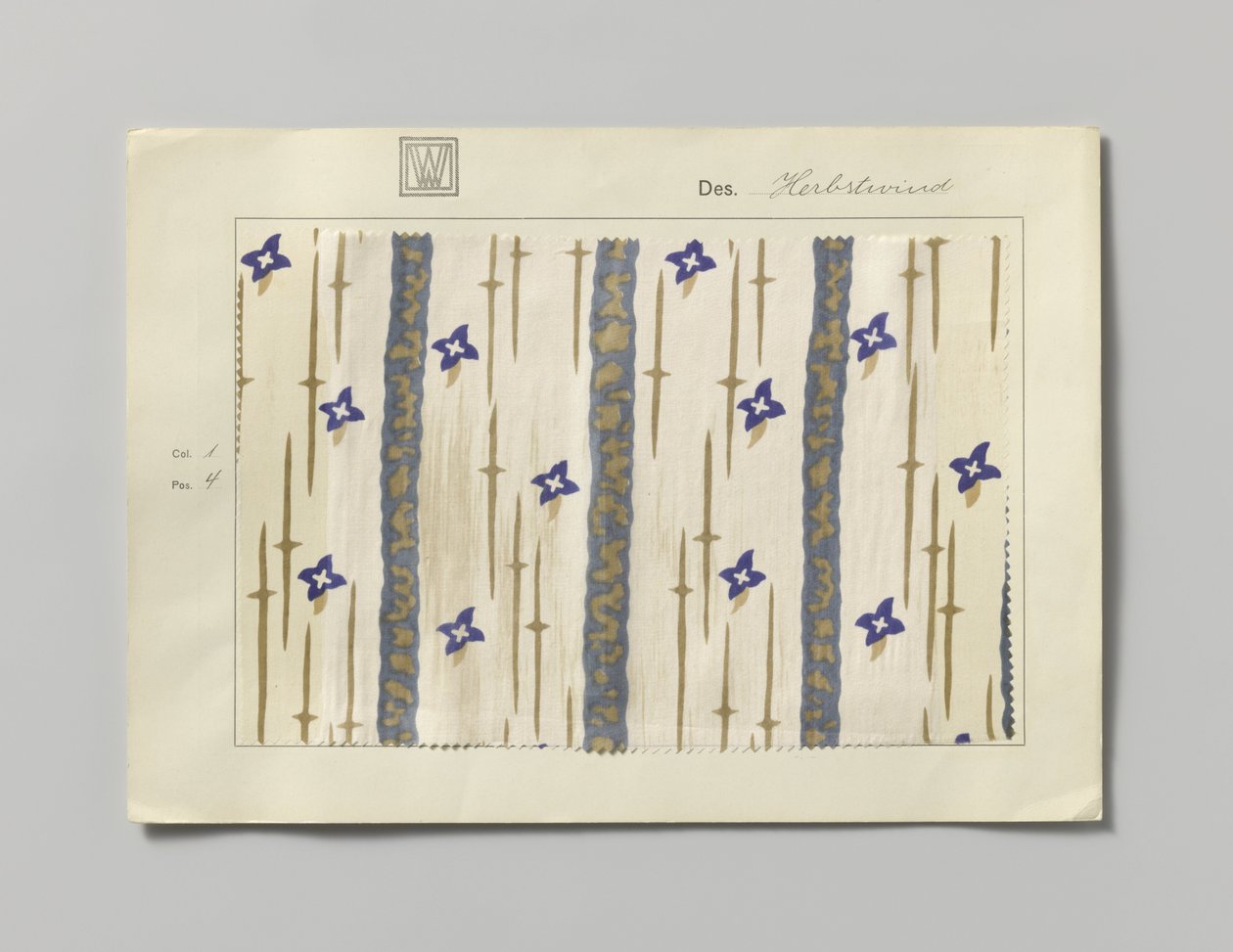 Aço com lado impresso, design Herbstwind de Wiener Werkstätte