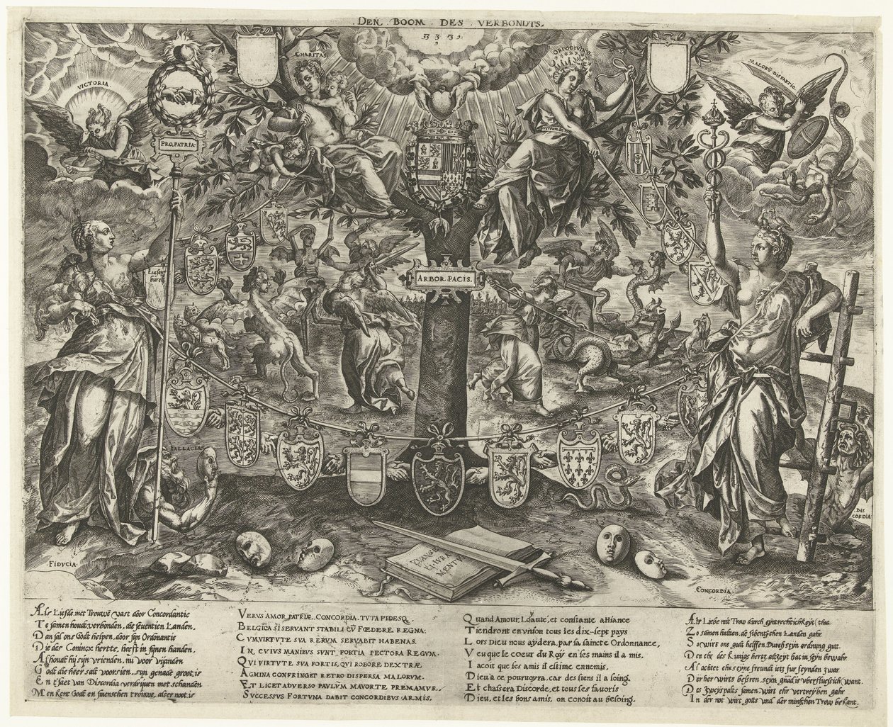A Árvore do Convénio, 1578
The Tree of the Covenant / Arbor Pacis (título sobre o objecto) de Wierix