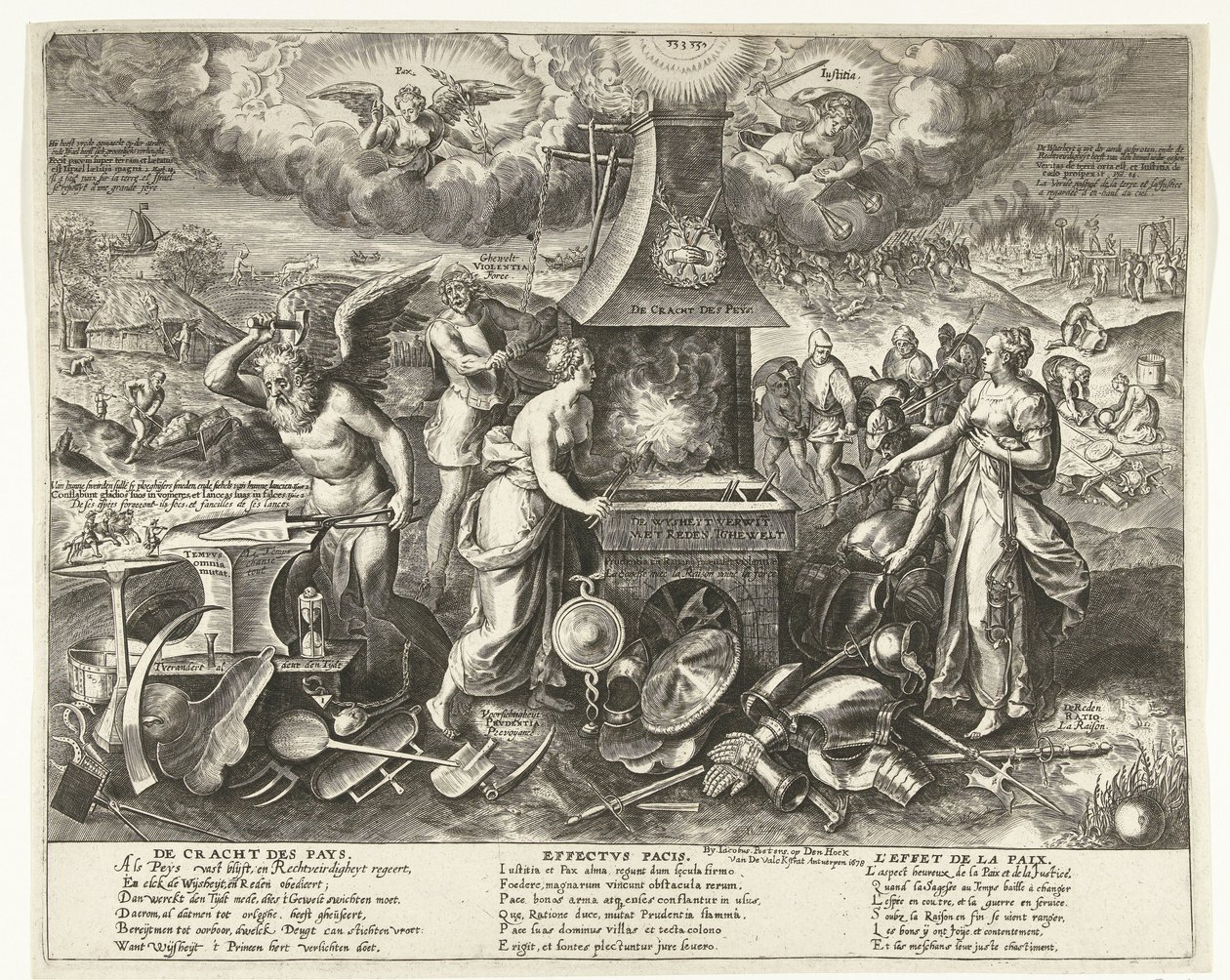 O Poder da Paz, 1678
O Poder da Paz (título sobre o objecto) de Wierix
