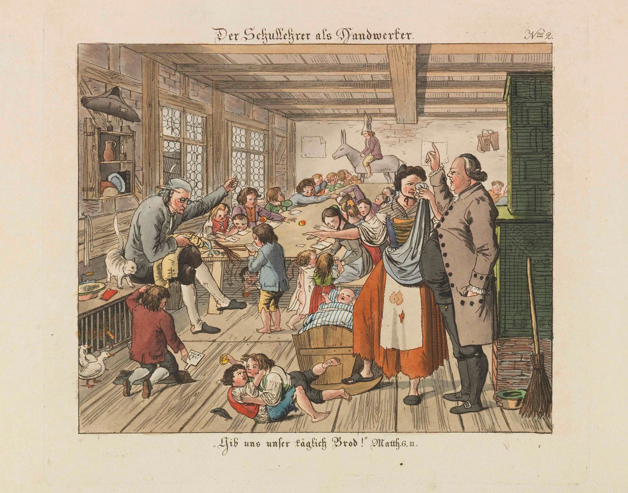 Professor como artesão, 1825. de Wiessner