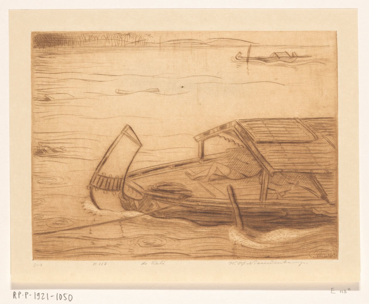 Navio amarrado no Kali Mas em Surabaya
O rio (título original) de Wijnand Otto Jan Nieuwenkamp (signed by artist)