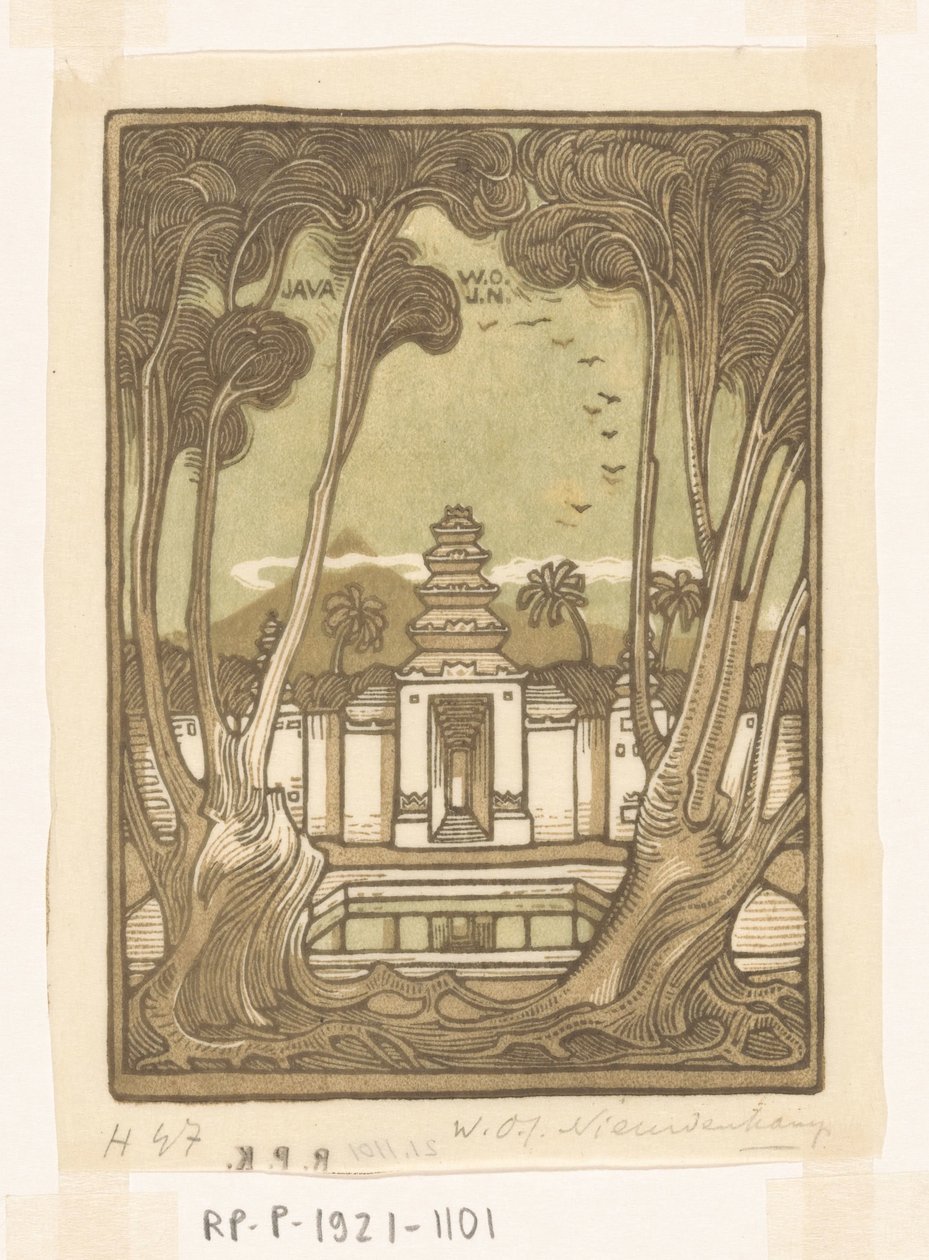 Cemitério perto de Jogyakarta em Java
Cemitério Heile, Java (título original) de Wijnand Otto Jan Nieuwenkamp (signed by artist)