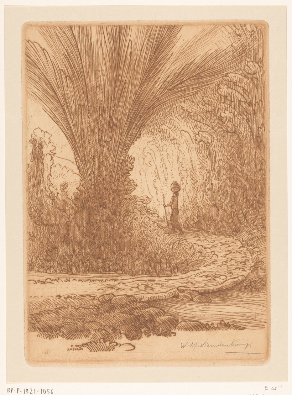 Sobrecrescimento na encosta da montanha em Bali
Nas montanhas (título original) de Wijnand Otto Jan Nieuwenkamp (signed by artist)