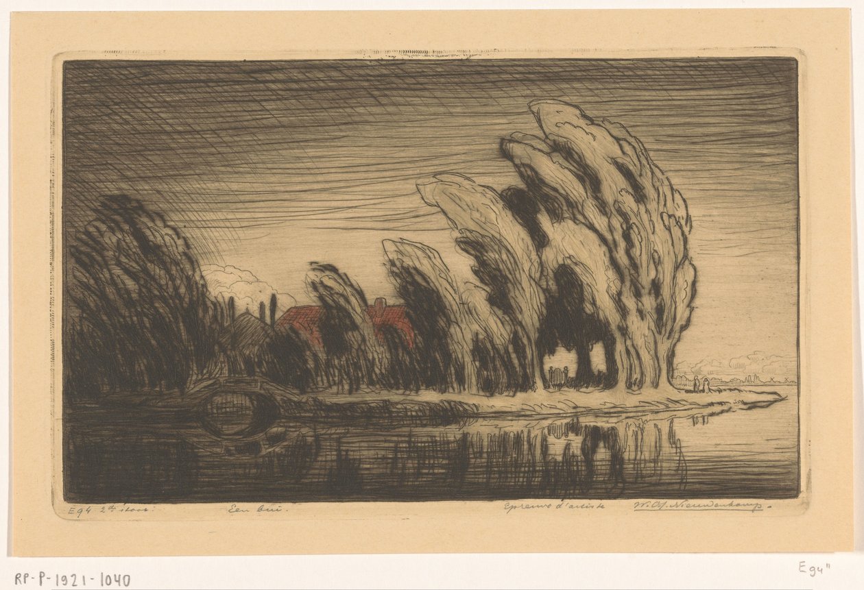 Casa de campo em frente ao mar numa tempestade
Um squall (título original) de Wijnand Otto Jan Nieuwenkamp (signed by artist)