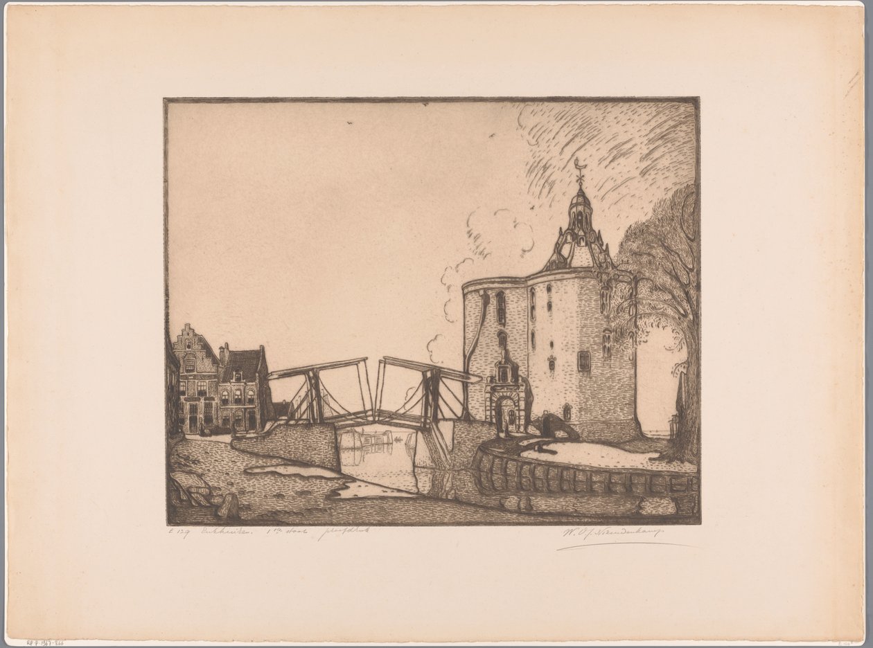 Vista do Drommedaris em Enkhuizen
Enkhuizen, o Dromedaris (título original sobre o objecto) de Wijnand Otto Jan Nieuwenkamp (signed by artist)